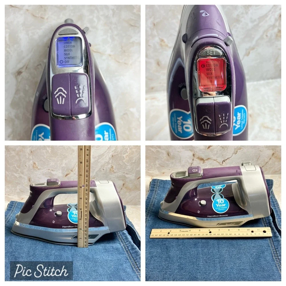 Hamilton Beach 19902R Durathon Digital Iron w/ Retractable Cord 1700W